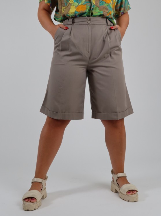 BALEAF Women's Bermuda Shorts Cotton Long Shorts with Pockets Black XS 
